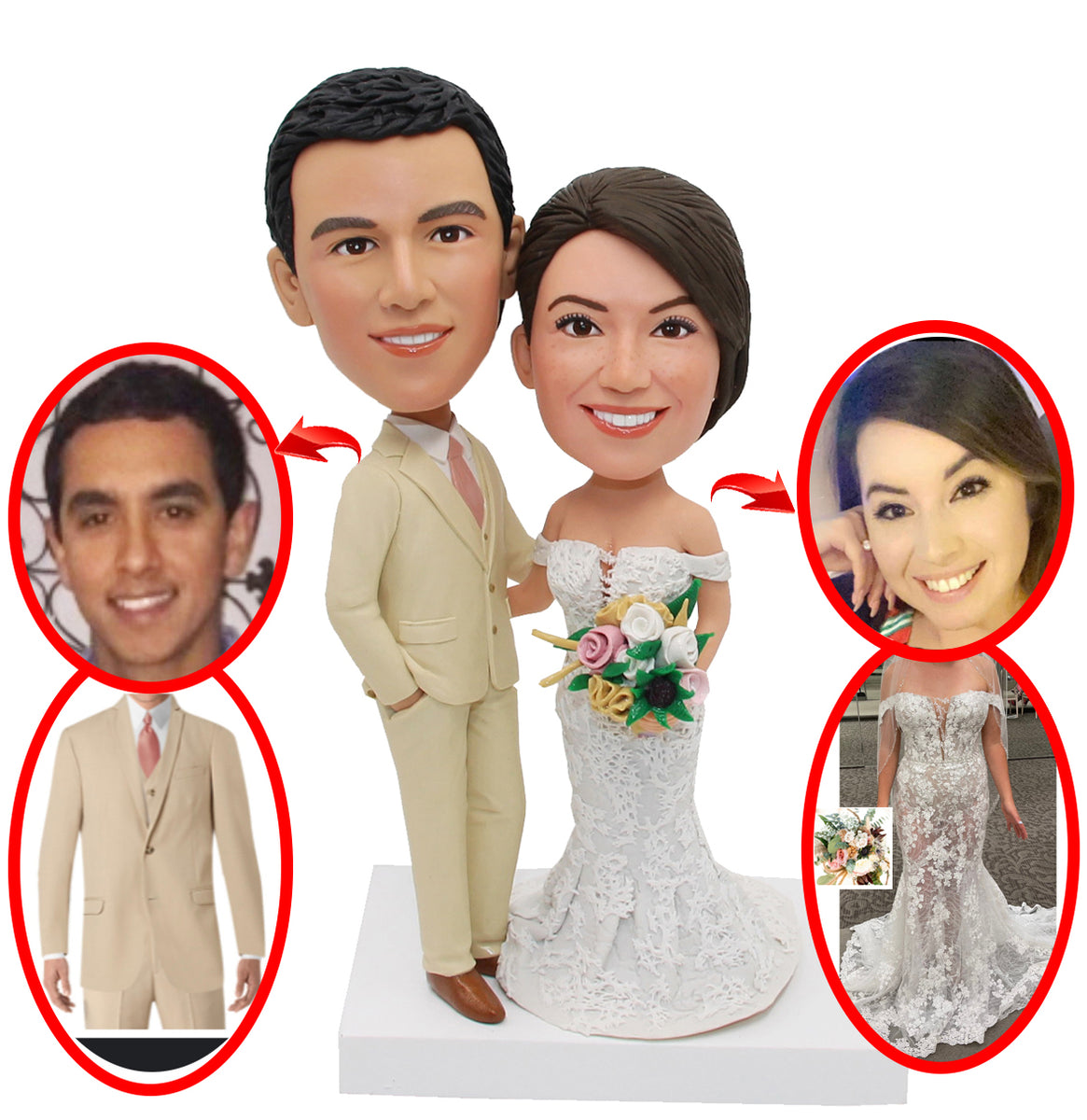 Custom Wedding Bobbleheads Funny Weight Lifting Couples for Personalized  Wedding Cake Topper – BobbleGifts